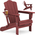KINGYES Adjustable Folding Adirondack Chair - 3-Position Recliner