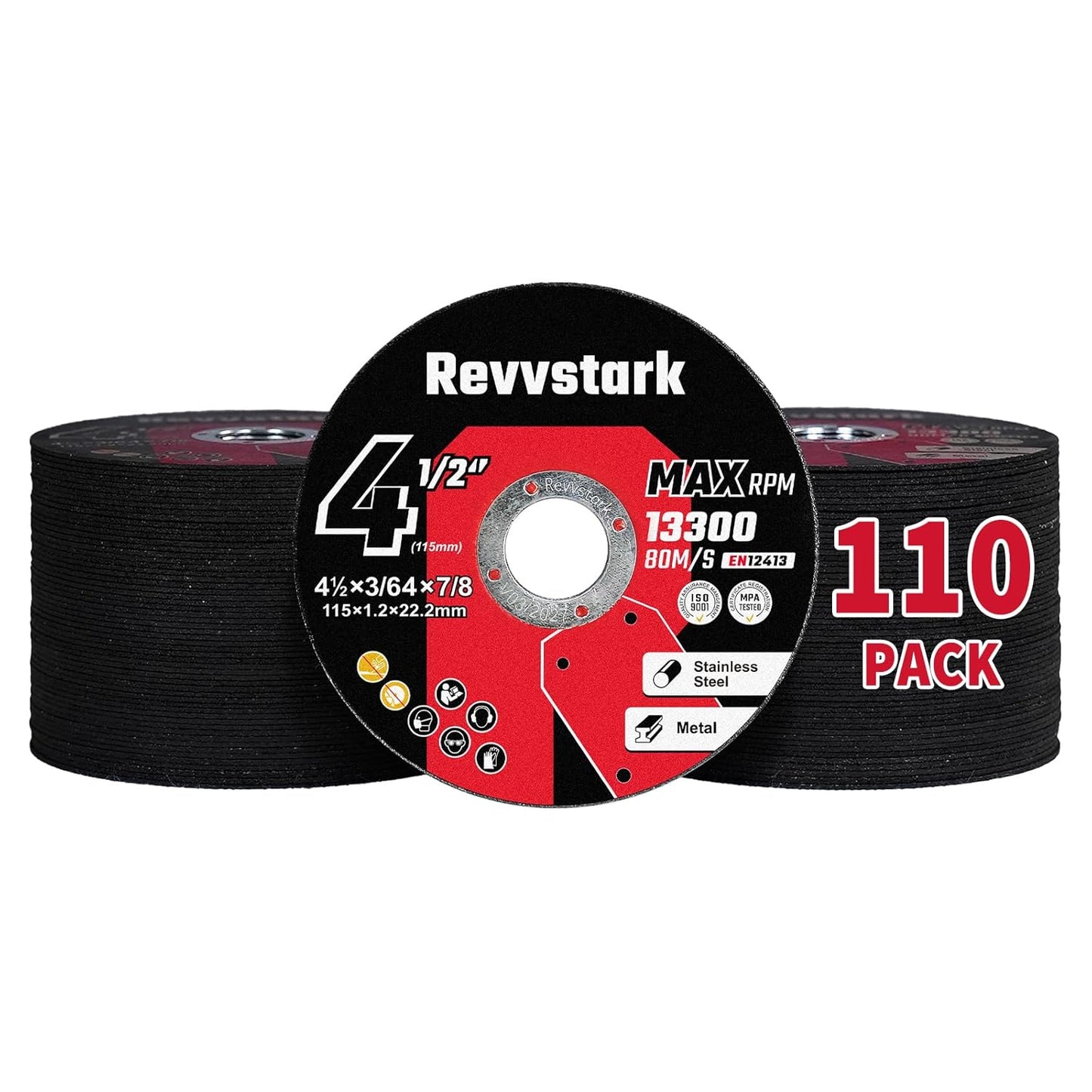 Revvs Up Cutting Power: 110 Pack Thin 4.5 Metal Cutting Wheels