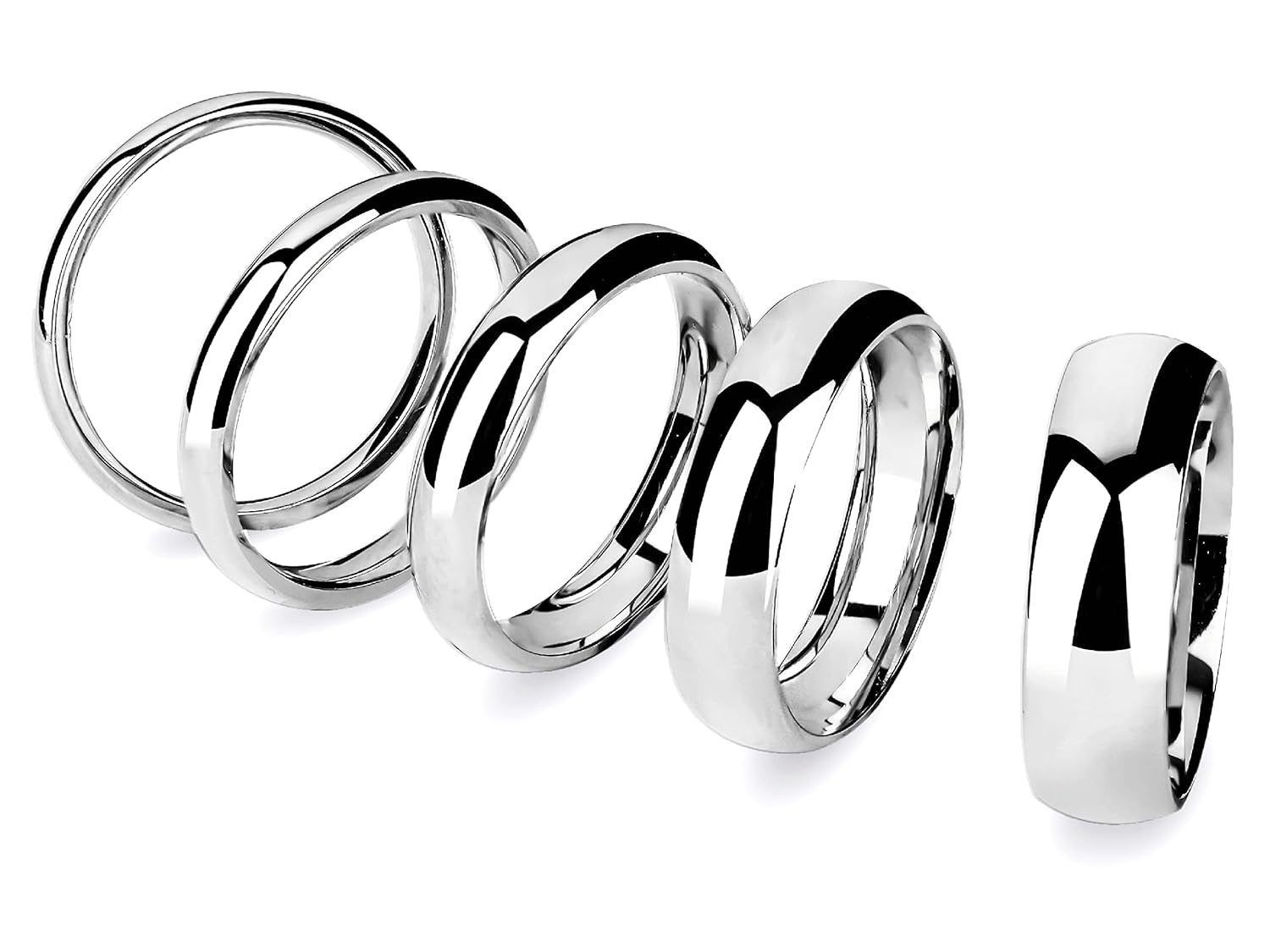 14k Solid White Gold Classic Dome Comfort Fit Wedding Band Review
