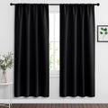 Blackout Curtains for Living Room Large Window Shades - 62 x 72 in (2