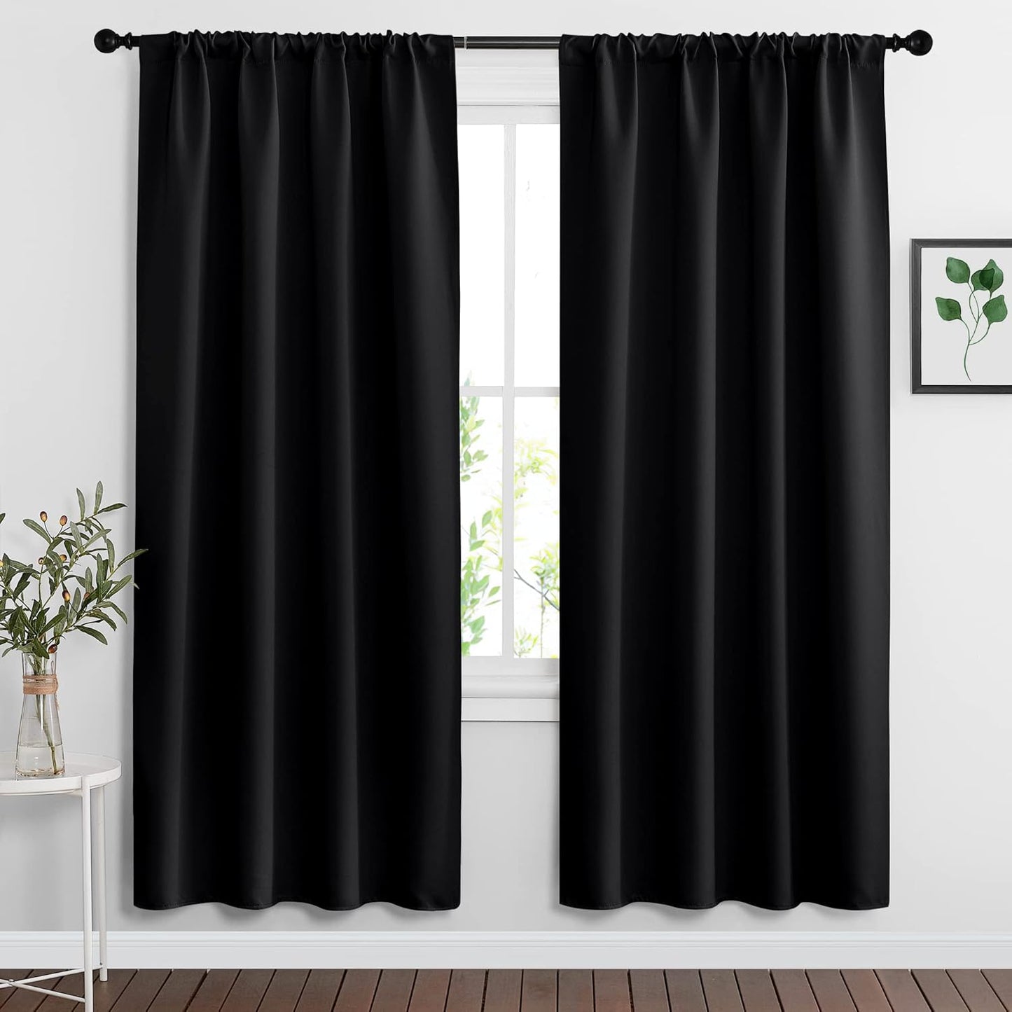 RYB HOME Blackout Curtains for Living Room and Bedroom Use