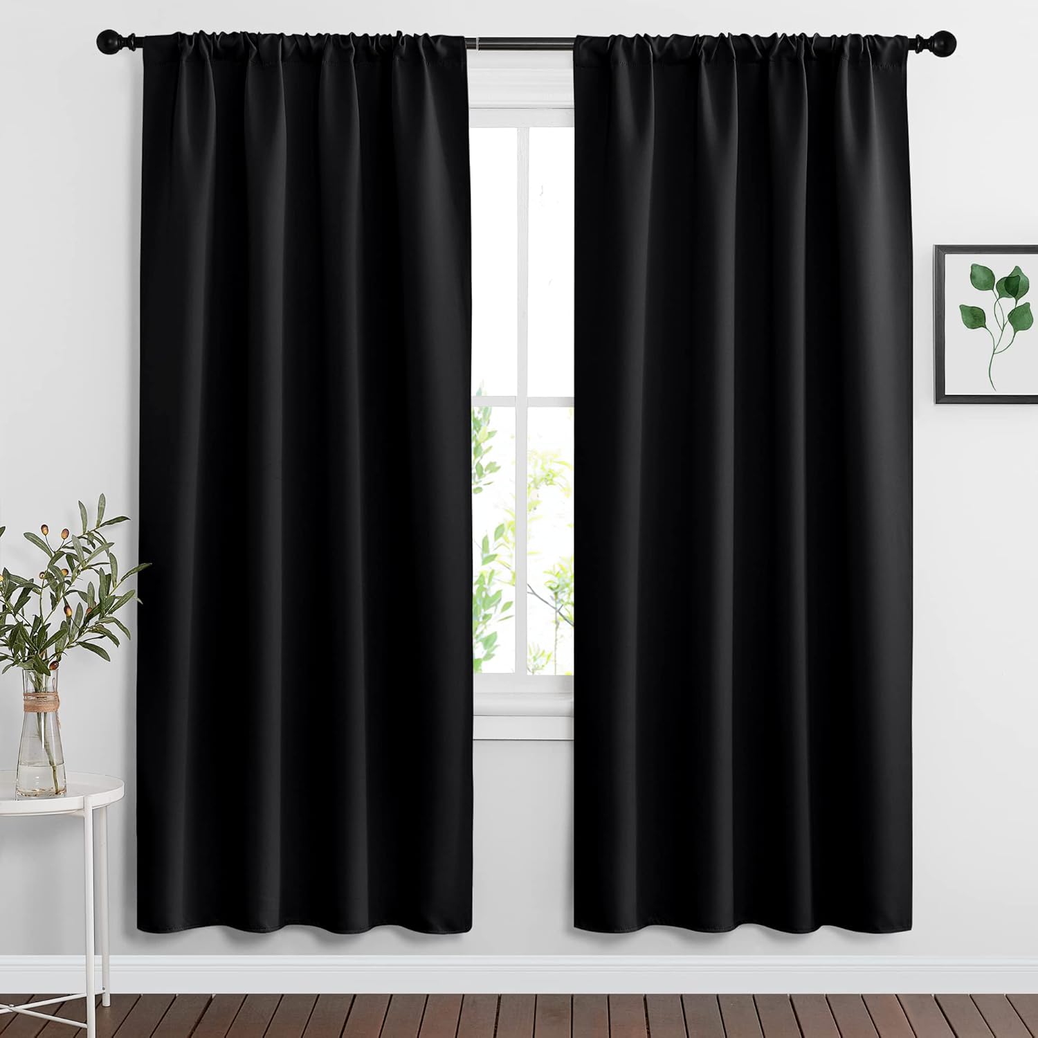 RYB HOME Blackout Curtains for Living Room and Bedroom Use