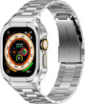 HASLFM Stainless Steel Band with Case for Apple Watch Ultra 49mm