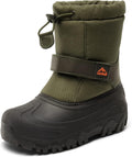 NORTIV 8 Kids Snow Boots Waterproof Warm Mid-Calf Booties