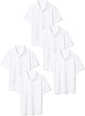 Boys Short-Sleeve Pique Polo Shirt - Classic Fit Cotton