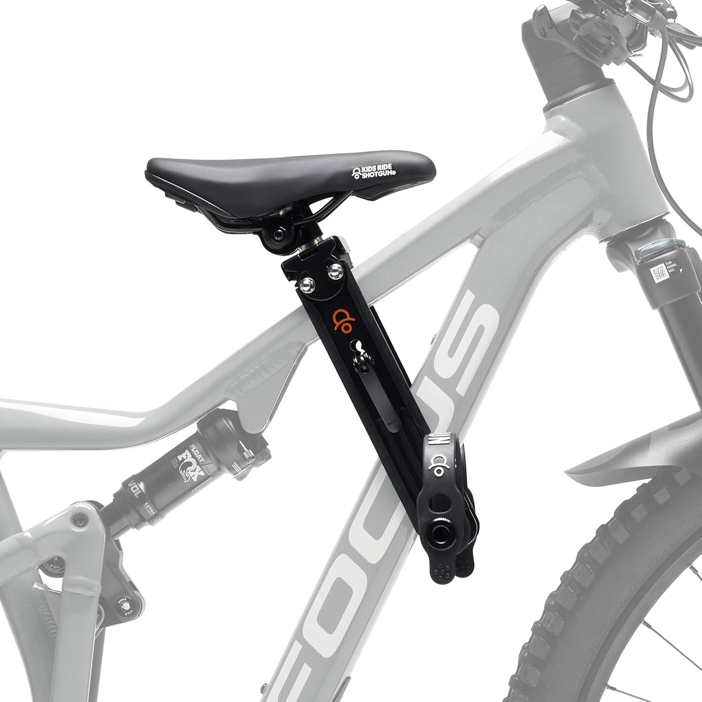 Kids Ride Shotgun Child Bike Seat for Mountain Biking Fun