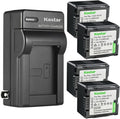 CGA-DU14 Battery and AC Wall Charger Replacement 4-Pack - Reliable