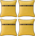 Outdoor Sunbrella Decorative Pillows 16in Pack of 4 - Bright Daffodil
