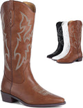 Cowgirl Boots Womens Cowboy Knee High Retro Fashion Tall Boots