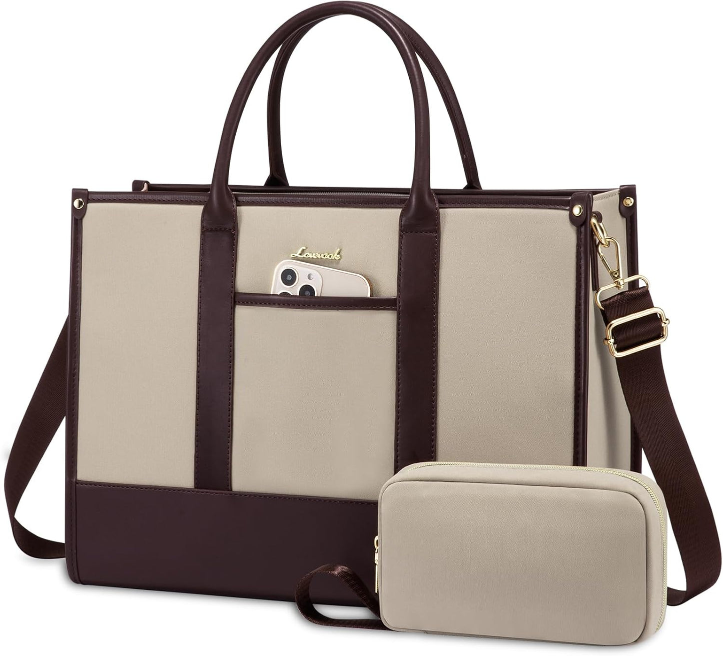 LOVEVOOK Laptop Tote Bag for Women - Stylish Work Purse