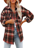 Beaully Women's Flannel Plaid Shacket 2025 Fall Outfits - Cozy Layer