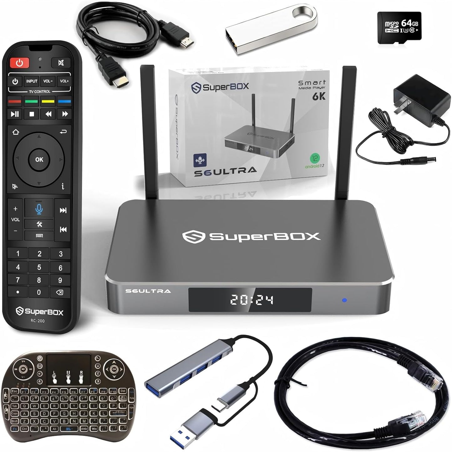 Ultra TV Box: Voice Control, 4GB RAM, 128GB ROM