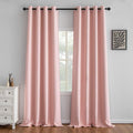 Gossamer Pink Curtains 96 in Length 2 Panels Set - Light Filtering
