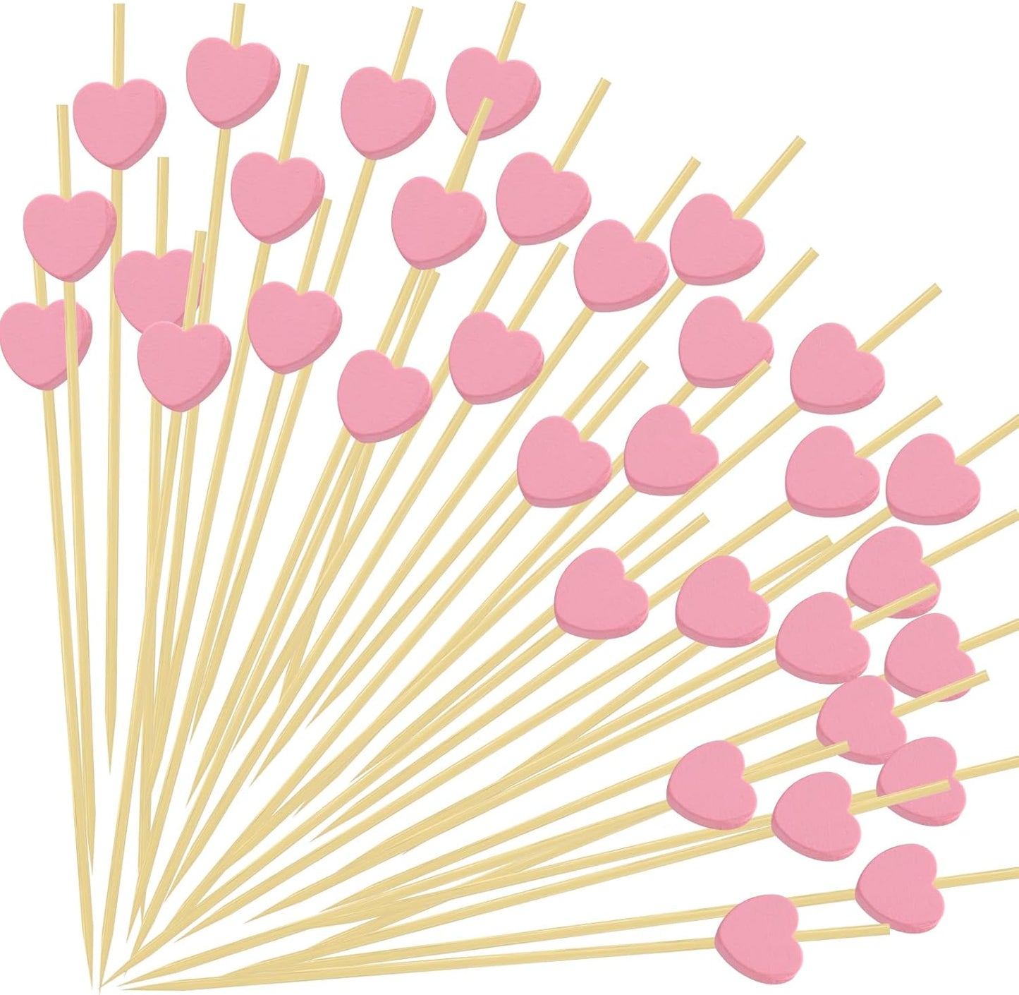 4.7 Heart Cocktail Picks - Party Essentials
