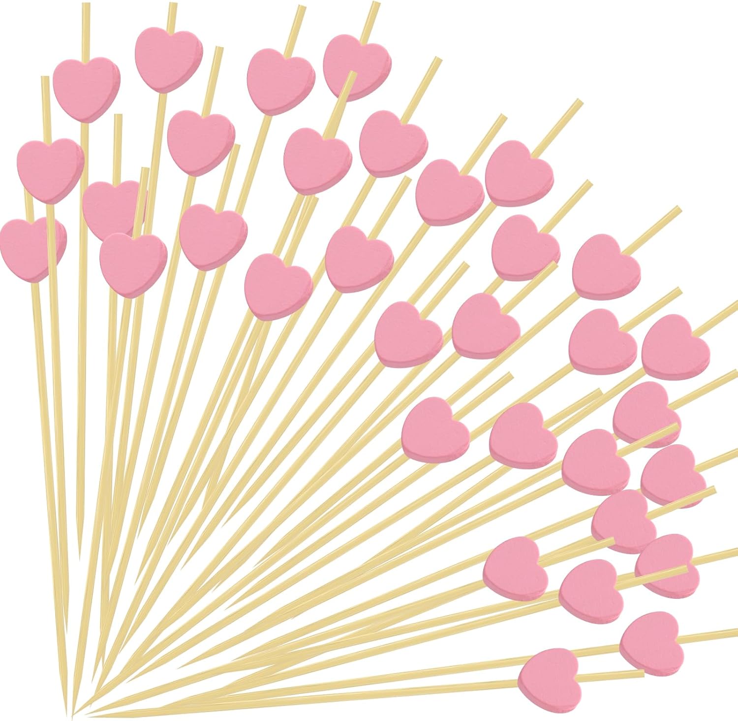 4.7 Heart Cocktail Picks - Party Essentials