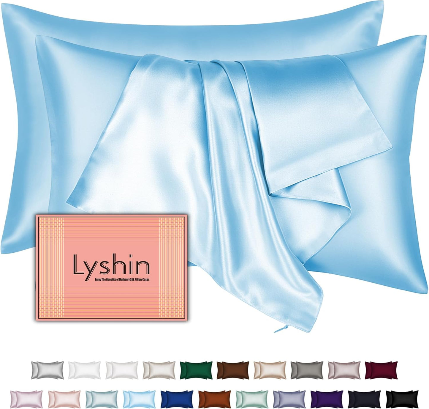 Mulberry Silk Pillow Cases Set of 2 for Luxurious Sleep