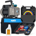 Orion Motor Tech AC Vacuum Pump and Gauge Set - Auto A/C Service Kit