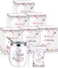 Hoolerry Baby Shower Game Prizes 6-Pack 12 oz Insulated Tumblers