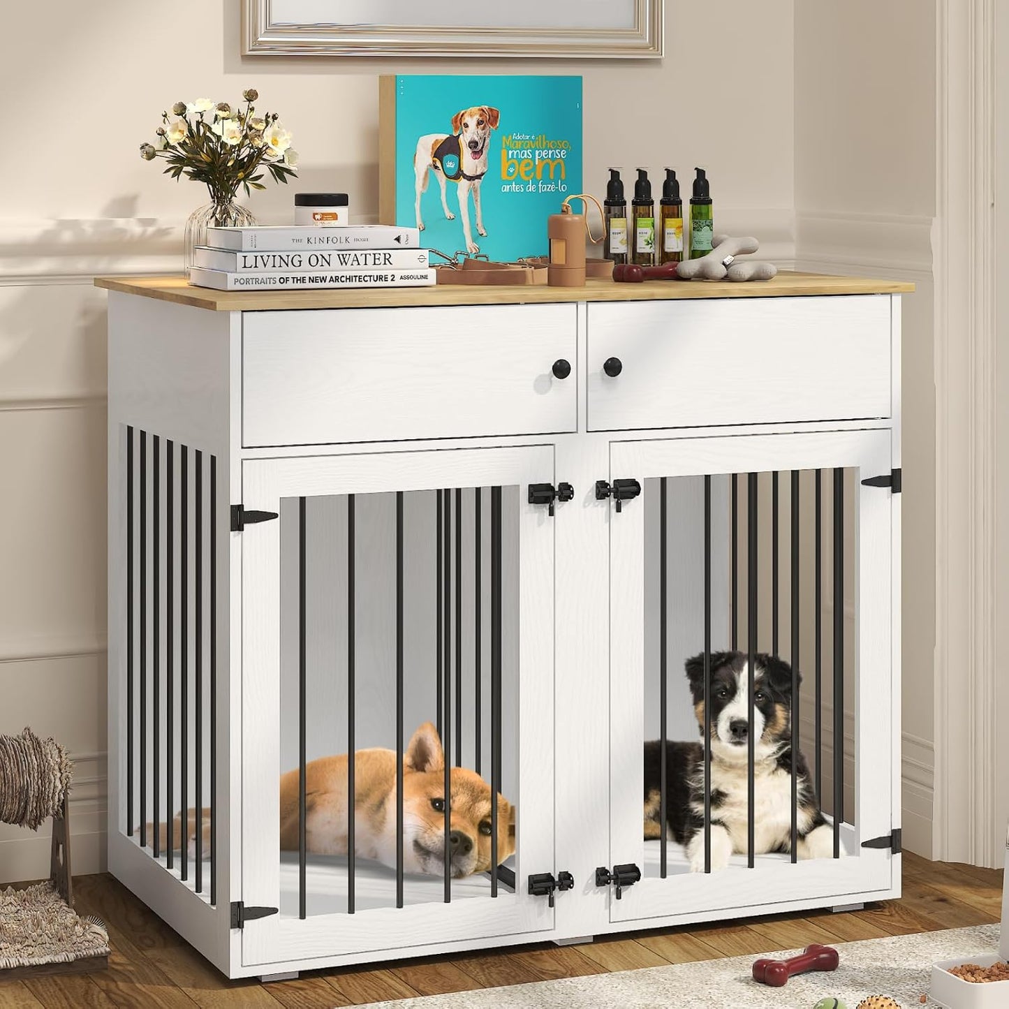 Large Dog Crate Furniture for Stylish Indoor Living Spaces