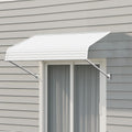 Kozyard WeatherShield PVC Awning W66in x D40in - Durable Door Canopy
