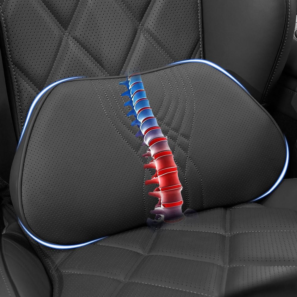 Lumbar Support Pillow for Car Seat and Office Chair Comfort