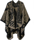 Women's Urban CoCo Color Block Shawl for Winter Comfort