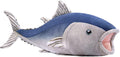 Simulation Bluefin Tuna Stuffed Plush Toy - 16in Lifelike Ocean Plush