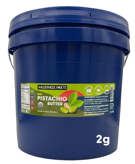 Organic Raw Pistachio Butter - Perfect for Desserts and Savory Dishes