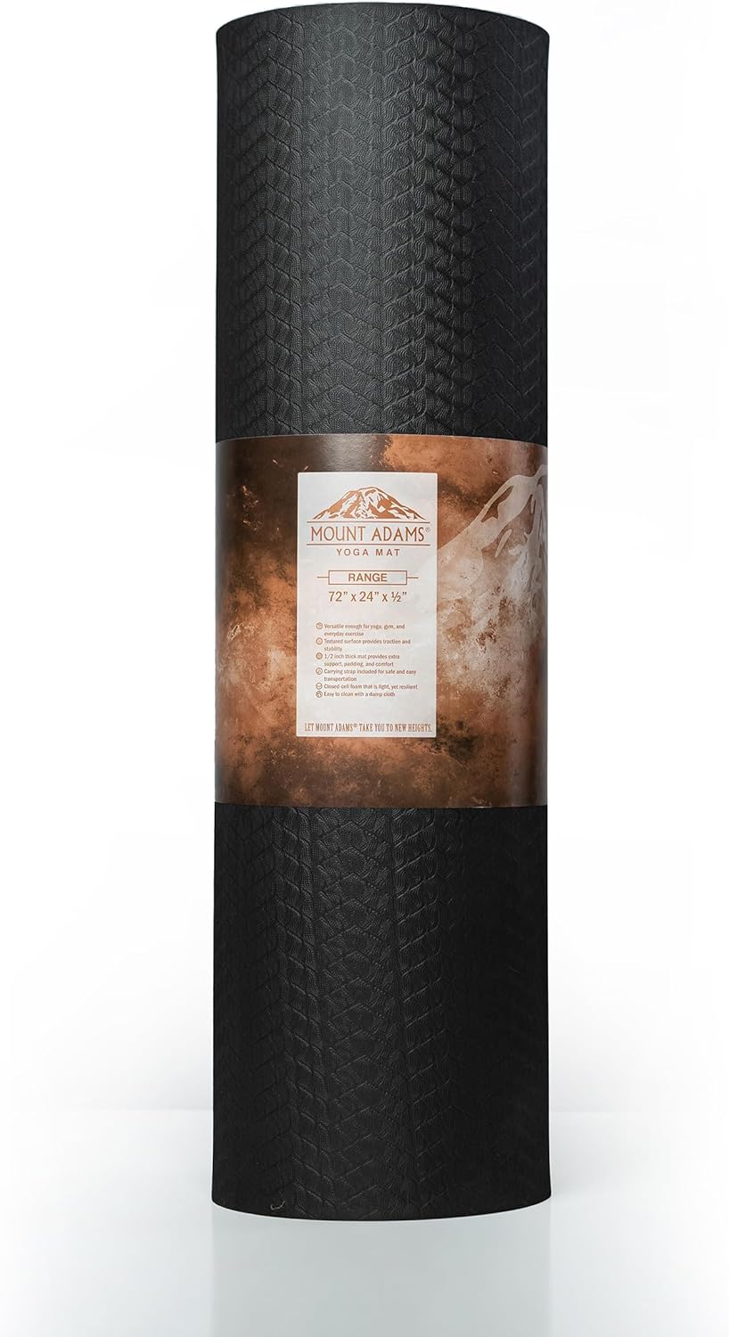 Extra Thick Non-Slip Exercise Mat 72x24 ~ Non-Toxic Yoga Mat