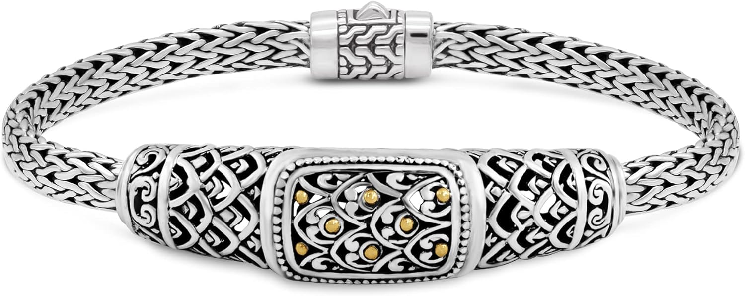 DEVATA Sterling Silver 925 Bali Dragon Bone Chain Bracelet Review