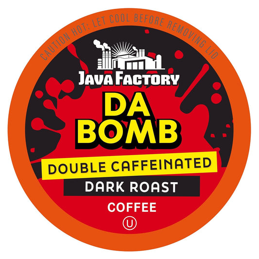 Java Factory Da Bomb Extra Bold Double Caffeinated Coffee Pods