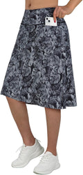 Women's 24in Knee Length Athletic Skort - 3 Pockets, Modest Fit
