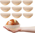 5 inch Round Mini Banneton Bread Proofing Basket Set of 10 - Sourdough