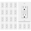 GFCI Outlets 15 Amp Weather Resistant GFI Receptacles - Slim Profile