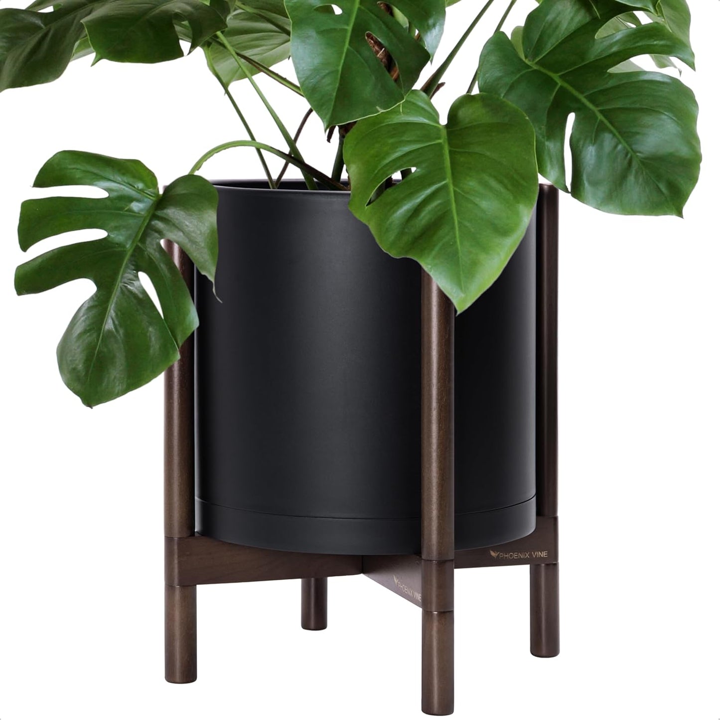 D'vine Dev Planter Pot with Stand - Stylish 14 Inch Flower Pot