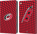 NHL Net Pattern Carolina Hurricanes Leather Wallet Case for iPad Air 2