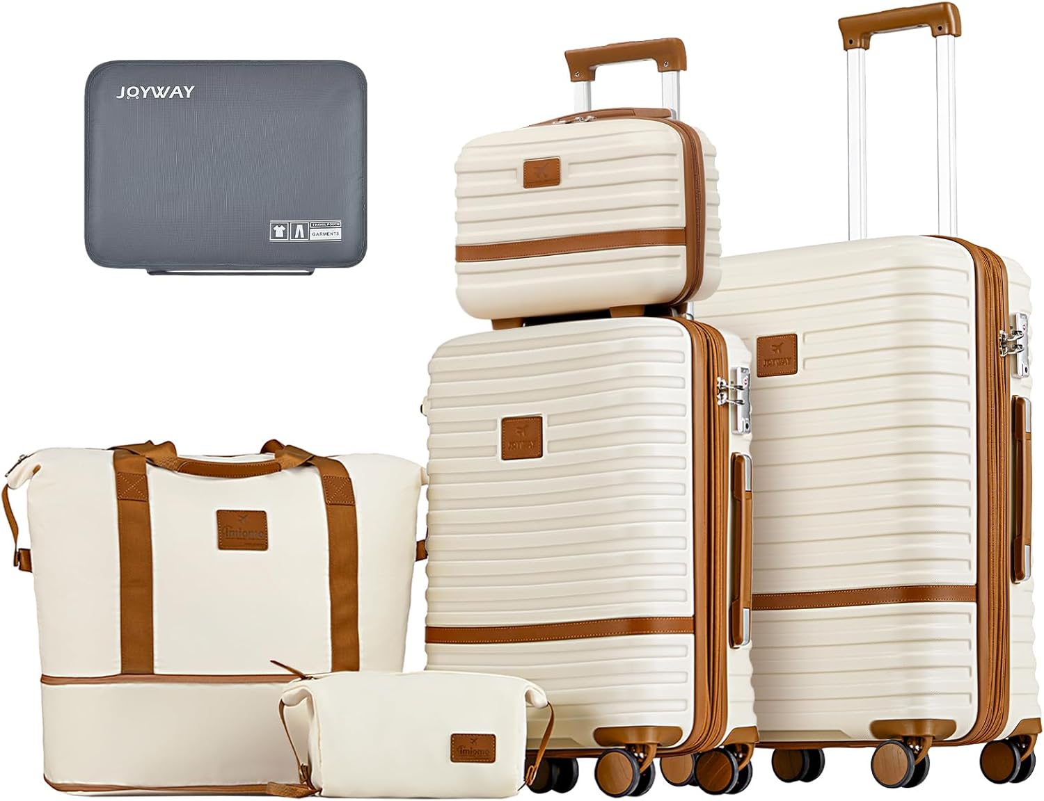 Joyway 20Inch & 24Inch Checked Luggage Set for Travelers