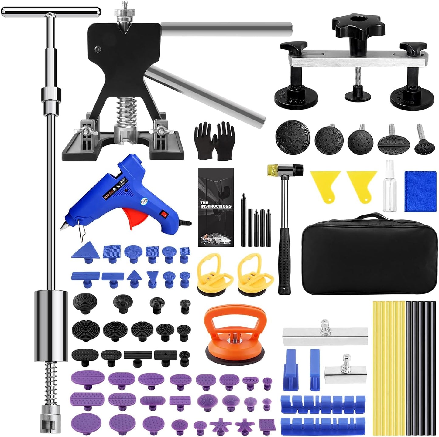 VEXTRO Dent Puller Kit for Paintless Car Dent Repair Tools