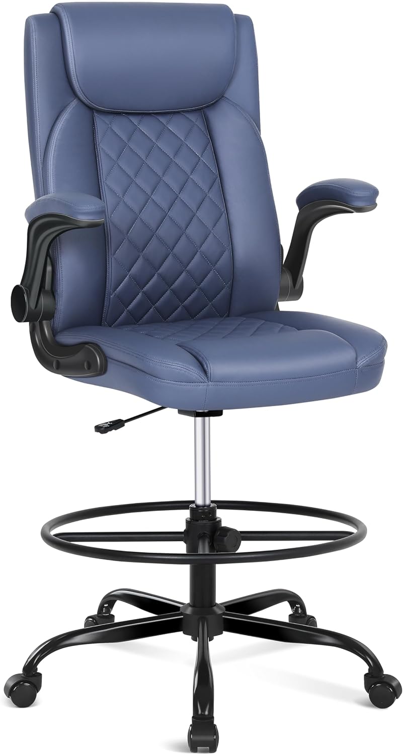 Misolant Leather Drafting Chair for Ergonomic Comfort
