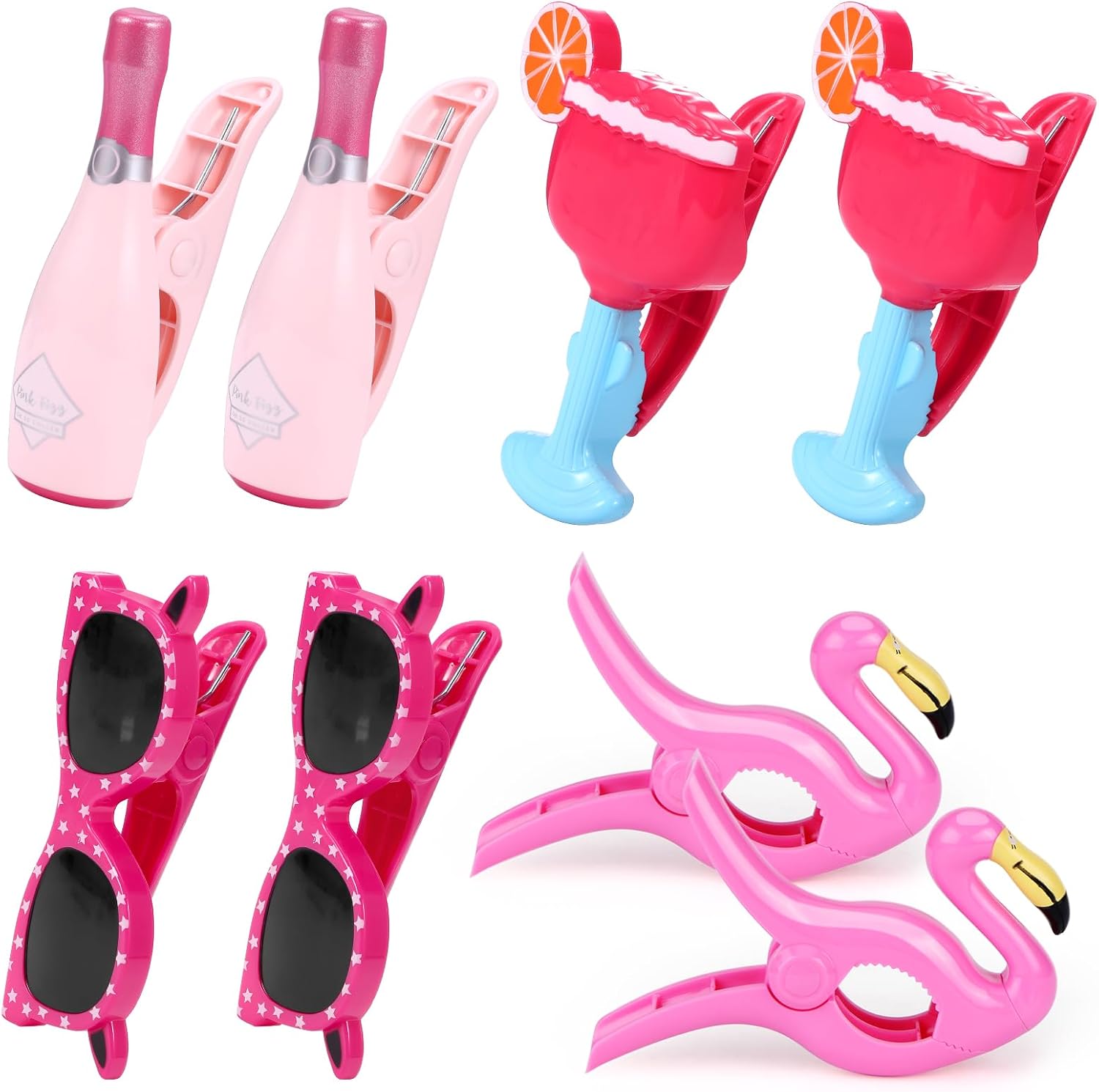 Secure Your Towel in Style with Flamingo Clips
