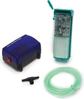 Small World Aquarium Air Pump and Filter Kit - Quiet Pump for 5 gal