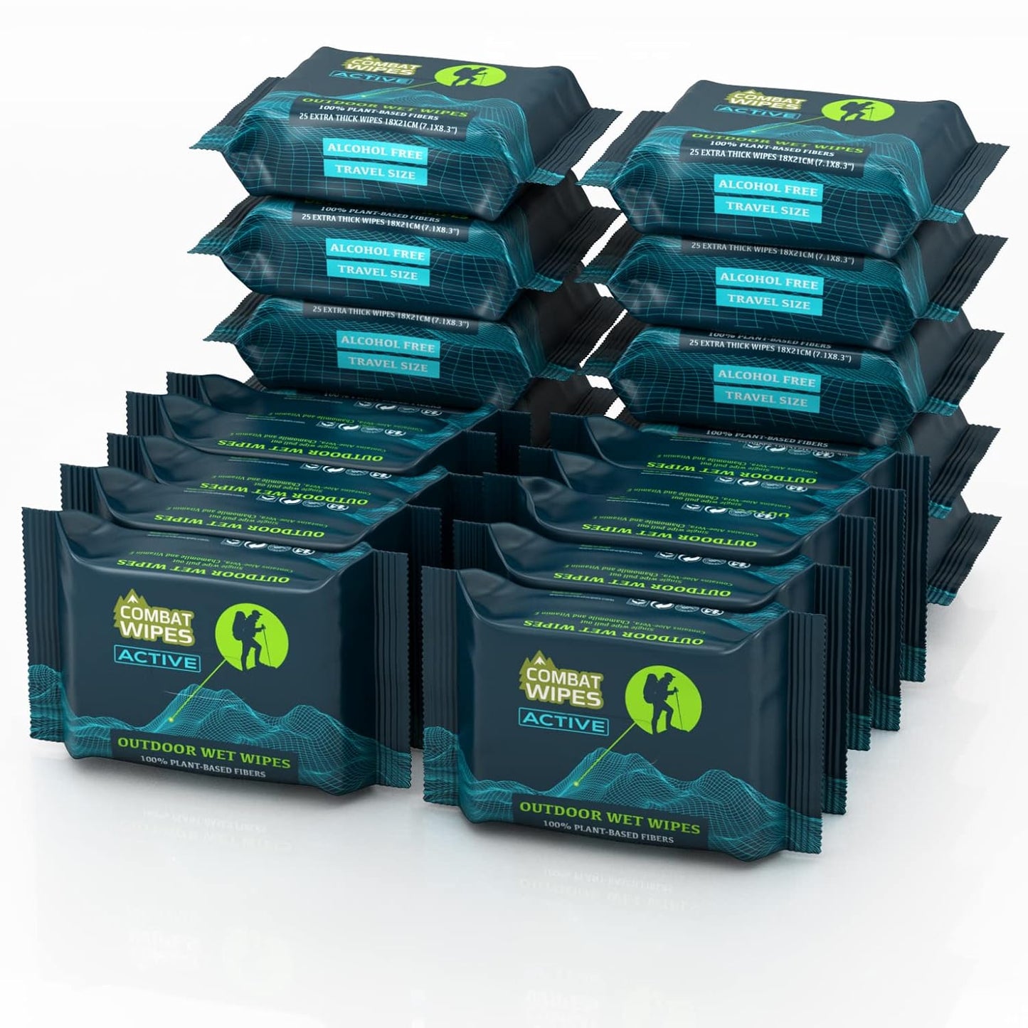 Combat Wipes - Biodegradable Outdoor Cleansing Cloths