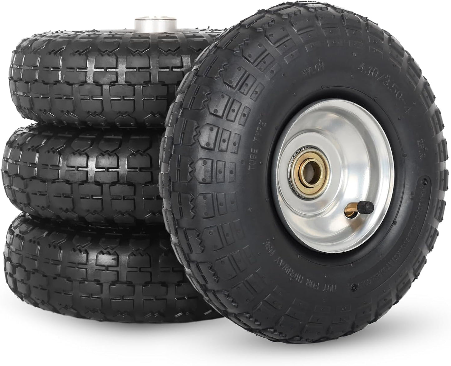 4.10/3.50-4 Pneumatic Tire and Wheel for Hand Truck Use