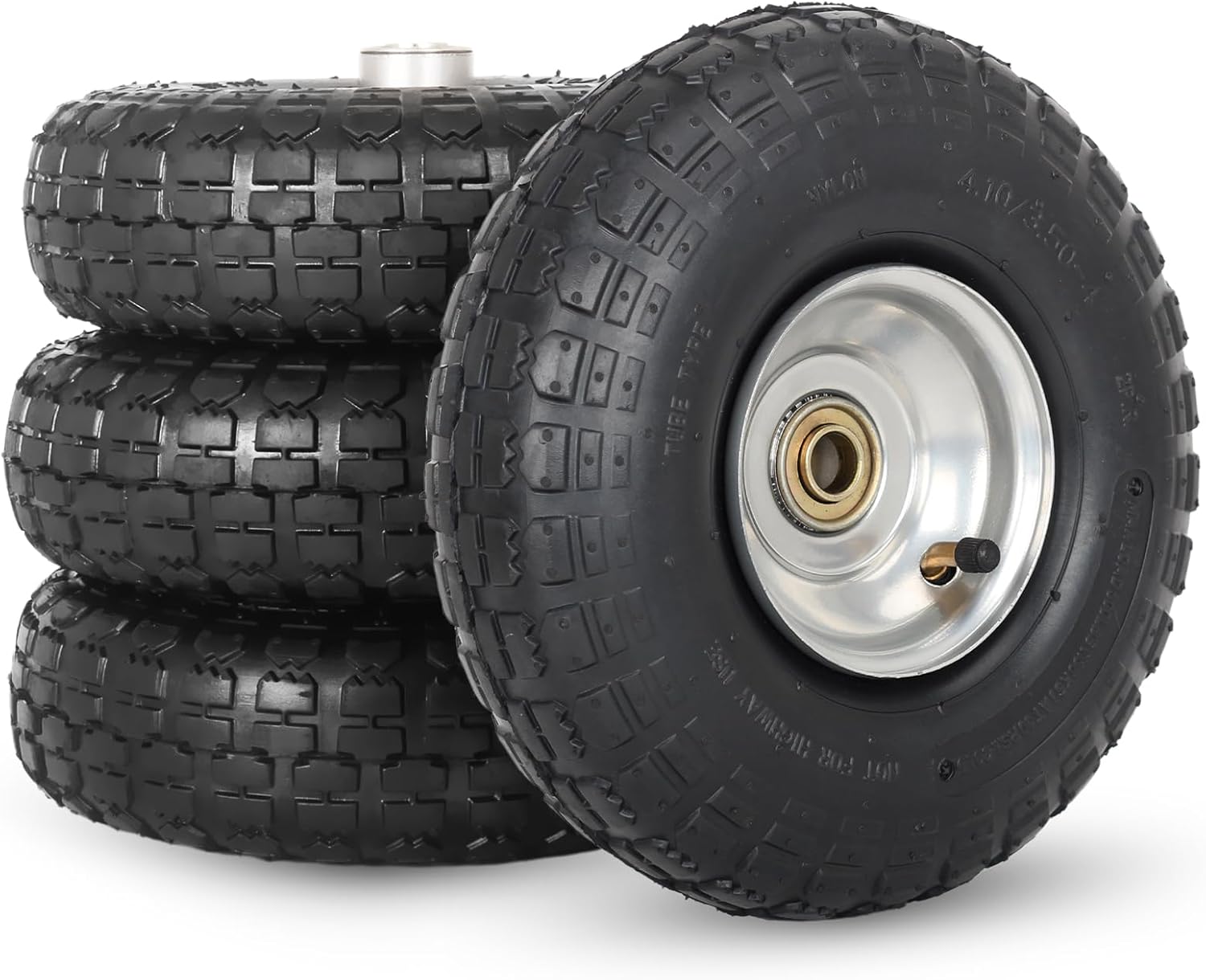 4.10/3.50-4 Pneumatic Tire and Wheel for Hand Truck Use