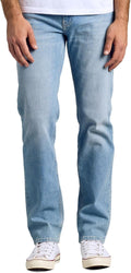 Mens Stretch Jeans Slim & Straight Fit - Comfortable Everyday Fit