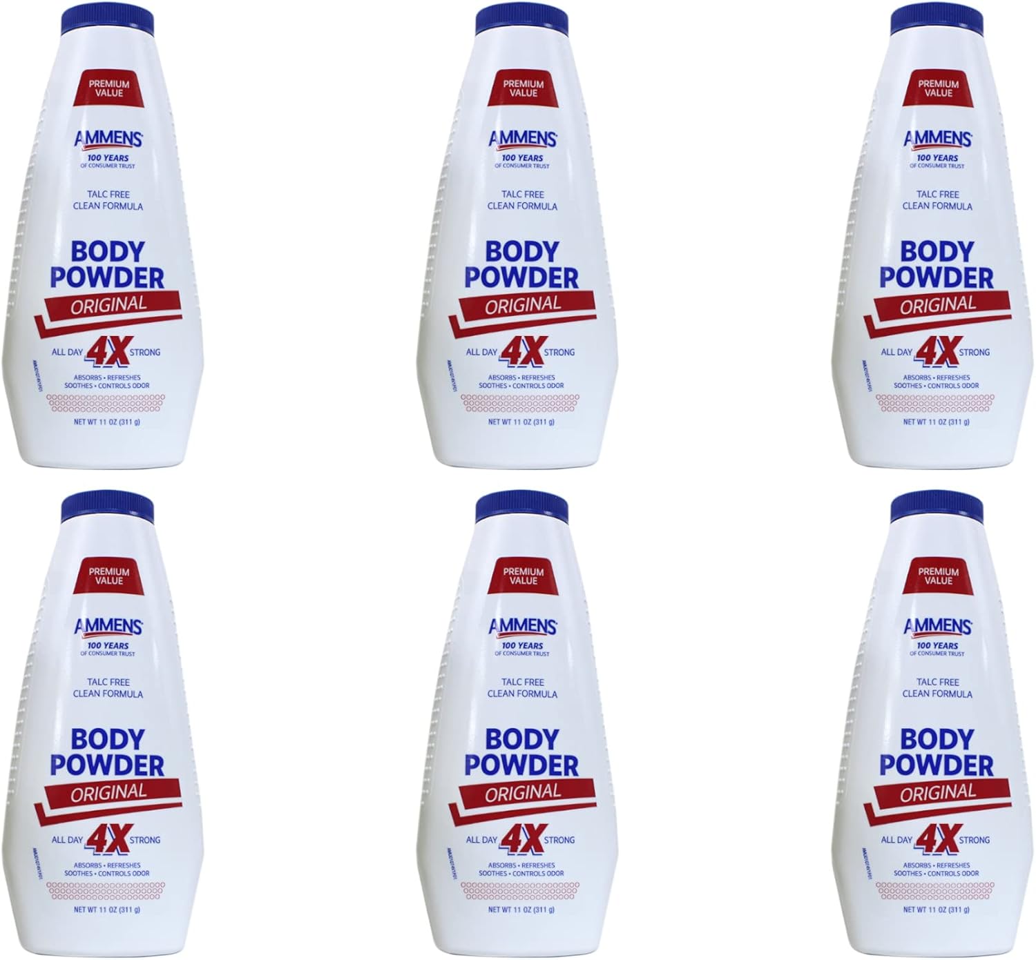 Ammens Body Powder Original Talc-Free Formula for All-Day Protection