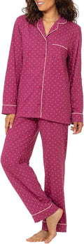 Pajama Set For Women 100% Cotton Jersey Boyfriend - Soft Fit