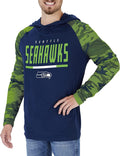 Zubaz NFL Teams Men's Lightweight Pullover Hoodies (Style SWM5)