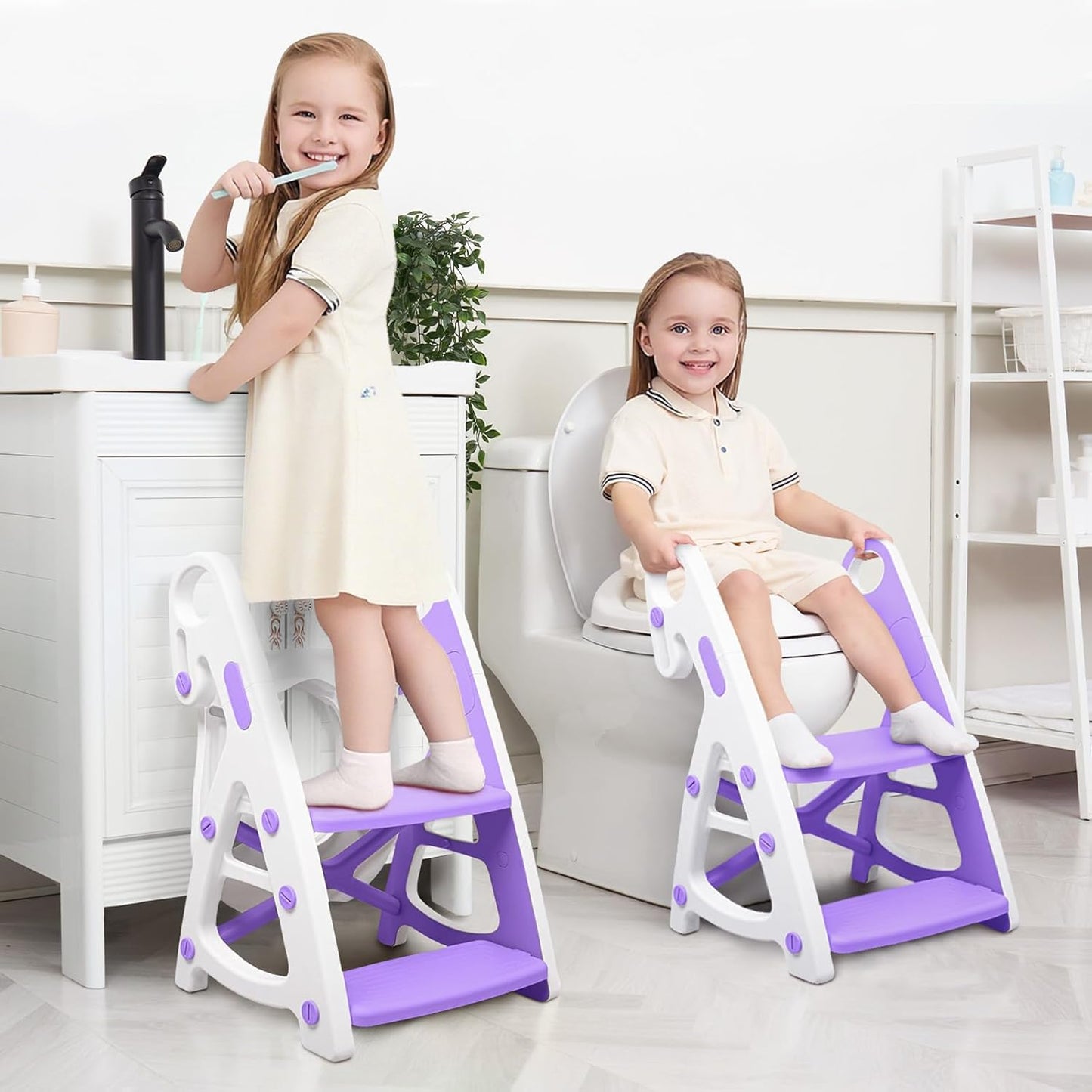 Primlect Potty Training Seat with Step Stool for Toddlers