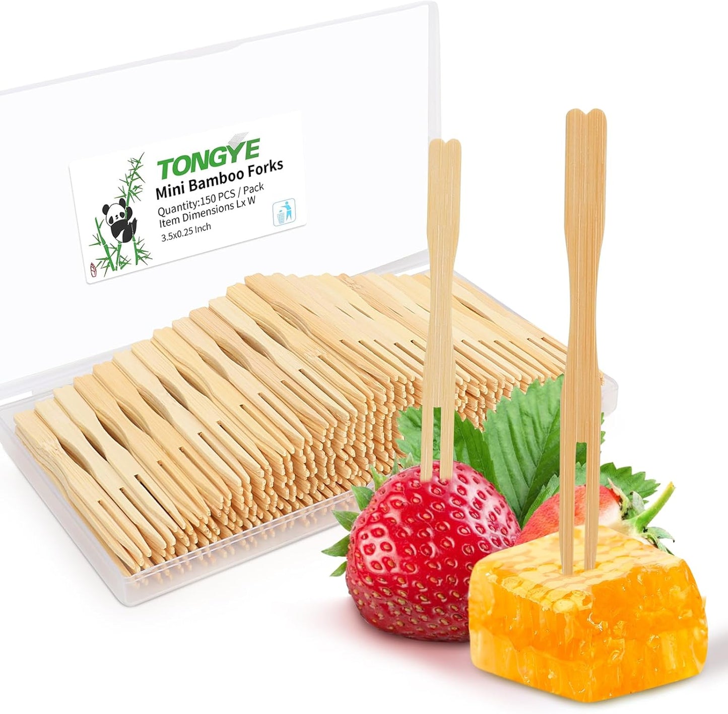 Bamboo Mini Forks - Elegant Appetizer Picks (150 PCS)